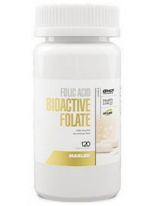 Maxler Folic Acid Bioactive Folate 5-MTHF 120 vegan cap 120 капсул