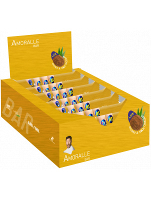 Beauty Fit Протеиновый шоколад  AMORALLE 12шт х 75г Кокос 12 шт