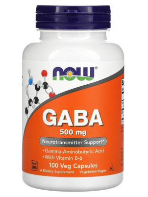 NOW  GABA  500 mg 100 cap 100 капсул