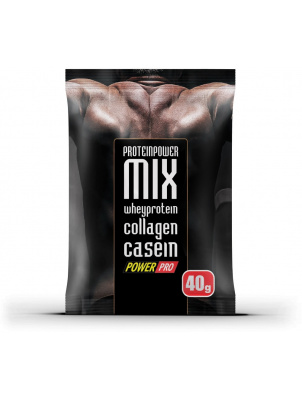 Power Pro  PROTEINPOWER MIX + Collagen + Casein 40g 