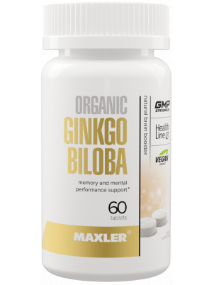 Maxler Ginkgo Biloba Organic 60 tab 60 таблеток