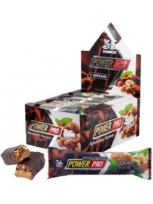 Power Pro  Протеиновый батончик POWER PRO 36% белка, 20шт х 60г Кофейное печенье 20шт