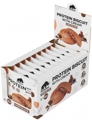 Prime Kraft Протеиновое печенье PRIMEBAR BISCUIT с начинкой, шоколад 10шт х 40г 10 шт.