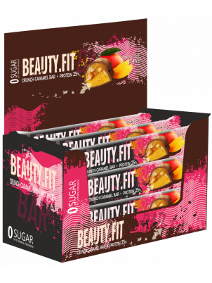Beauty Fit Beauty Fit  / Протеиновый батончик "Кранч карамель" 25% протеина,12 х 60г  Манговое пирожное 12 шт.