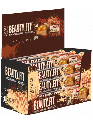 Beauty Fit Протеиновый батончик "Кранч карамель" 25% протеина,12 х 60г Тирамису 12 шт.