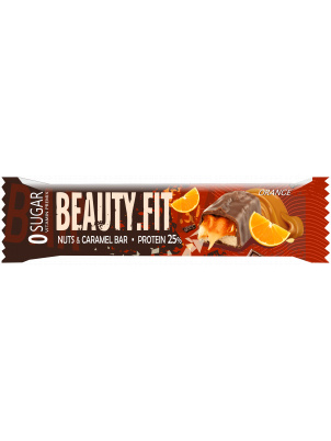 Beauty Fit Протеиновый батончик "Орехи и карамель" 25% протеина, 60г Апельсин 60г