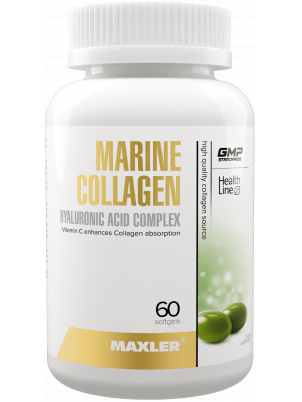 Maxler Marine Collagen Hyaluronic Acid Complex 60 softgels 60 капсул