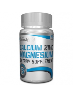BioTech Calcium Zinc Magnesium 100 tab 100 таб.