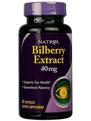 Natrol Bilberry Extract 10mg 60 капс.