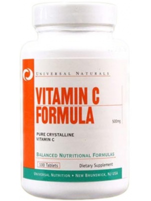 Universal Nutrition Vitamin C Formula 100 tab 100 таблеток 