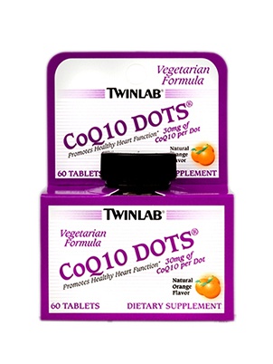TwinLab Coenzyme Q10 Dots 60 tab 60 таблеток