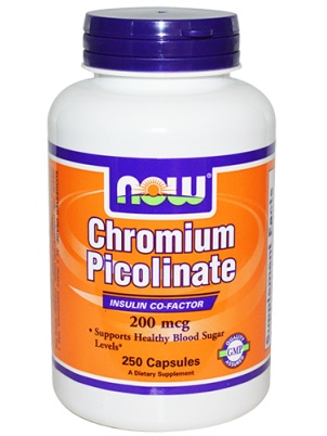 NOW  Chromium Picolinate 200mcg 100 cap 100 капс.
