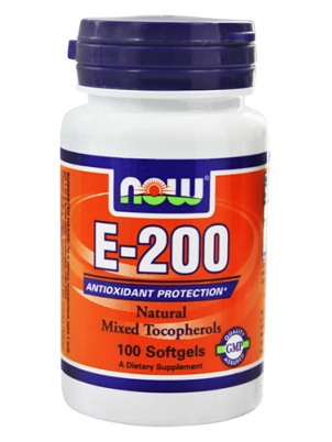 NOW  E-200 (Mixed Tocopherols) 100 cap 100 капс.