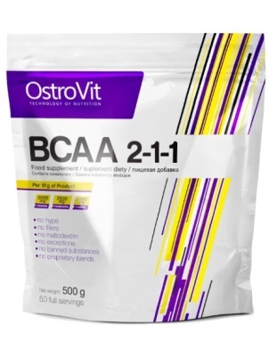 Ostrovit BCAA 2:1:1 Unflavored 500g 500 гр.