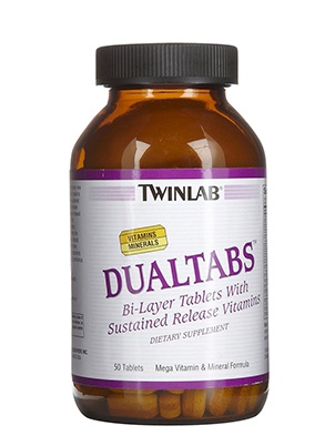 TwinLab Dualtabs Mega Vitamin & mineral formula 50 tab 50 таблеток