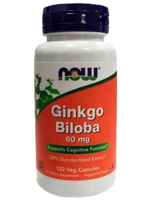 NOW  Ginkgo Biloba 60mg 120 cap 120 капс.