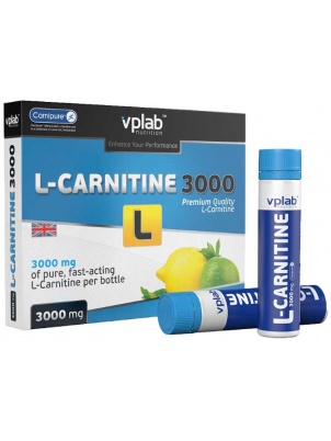 VP  Laboratory L-Carnitine 3000 Box 7amp x 25ml
