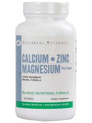 Universal Nutrition Calcium Zinc Magnesium Plus Copper 100 tab 100 таб.