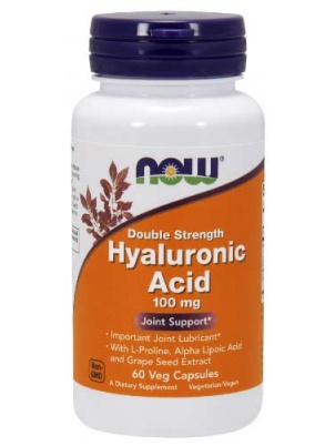 NOW  Hyaluronic Acid - Double Strength 100mg 60 cap 60 капс.