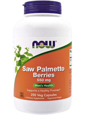 NOW  Saw Palmetto 550mg 250 vcap 250 капсул