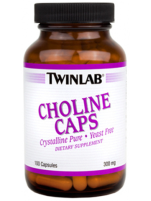 TwinLab Choline 100 cap 100 капсул
