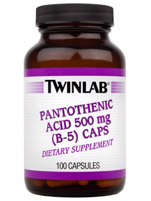 TwinLab Pantothenic Acid (B-5) 500mg 200 cap 200 капсул