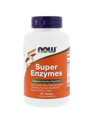 NOW  Super Enzymes 90 cap 90 таб