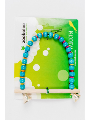 Zoobaloo Качели для птиц Африка с карабином 15х12см, арт.574 