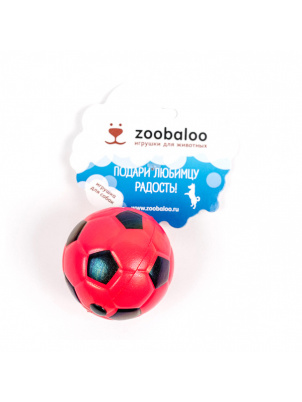 Zoobaloo Мяч губчатый футбольный средний 5,5 см, арт. 310 