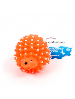 Zoobaloo Еж резиновый с пищалкой средний 6 см, арт. 322 