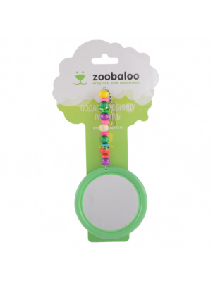 Zoobaloo Зеркало для птиц Африка 17х7см, арт.572 