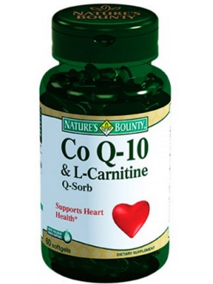 Natures Bounty Коэнзим Q10 и L-карнитин 60 капс 60 капс