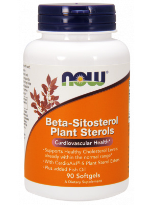 NOW  Beta-Sitosterol Plant 90 softgels 90 гелевых капсул