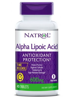 Natrol Alpha Lipoic Acid 600mg 45 tab 45 таб