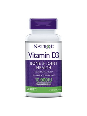 Natrol Vitamin D3 10000ME 60 tab 60 таб