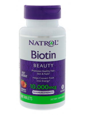 Natrol Biotin 10000mcg 60 tab 60 таб