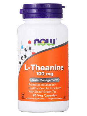 NOW  L-Theanine 200mg 60 cap 60 капсул