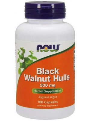 NOW  Black Walnut Hulls 500 мг 100cap 100 капс.