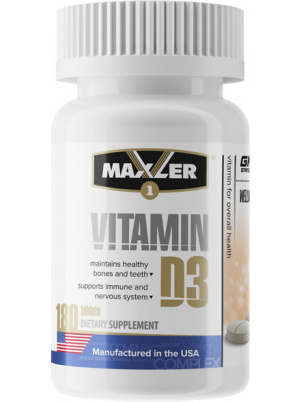 Maxler Vitamin D3 180 tabs 180 таб.
