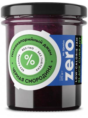 Mr. Djemius zero Низкокалорийный джем Черная Смородина 270 гр 270 г