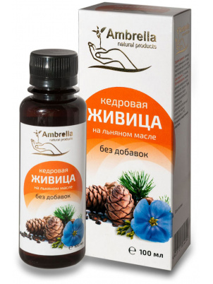 Ambrella Живица кедровая на льняном масле без добавок 100 мл 100 мл