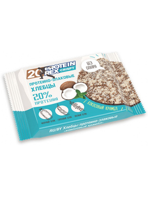 ProteinRex Протеино-злаковвые хлебцы 20%  CRISPY 55g  Кокосовый крамбл 55 г