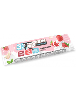 ProteinRex Протеиновый батончик 30%  LOW CARB  60g  Клубничный десерт 60 г