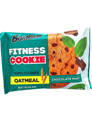 Bombbar Овсяное печенье Fitness Cookie 40g Шоколад-мята 40 г