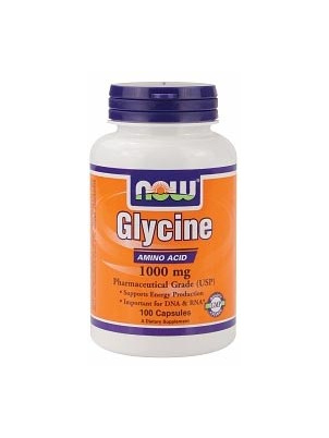 NOW  Glycine 1000mg  100 cap 100 капс