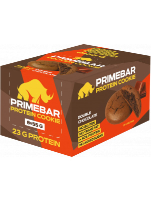 Prime Kraft Протеиновое печенье Primebar, двойной шоколад 8шт х 55г 8 шт