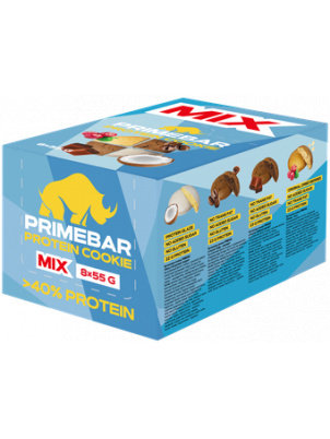 Prime Kraft Протеиновое печенье Primebar MIX 8 шт х 55г 8 шт