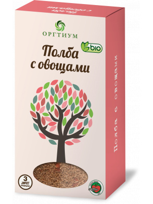 Оргтиум Полба экологическая с овощами 180г 180 г