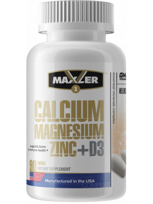 Maxler Calcium Zinc Magnesium+D3 90 tab 90 таб