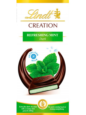 LINDT Creation темный шоколад с мятой 150г 150 г